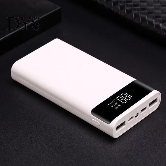 Power Bank Box Shell with Digital Display Plug Play Large Capacity Dual USB Battery Phone Output LED Lamp 6x18650 Charger Case Supply