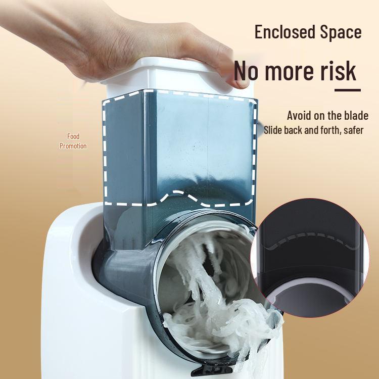 Cortador e Fatiador de Legumes Elétrico Multifuncional - Triturador e Ralador de Cozinha