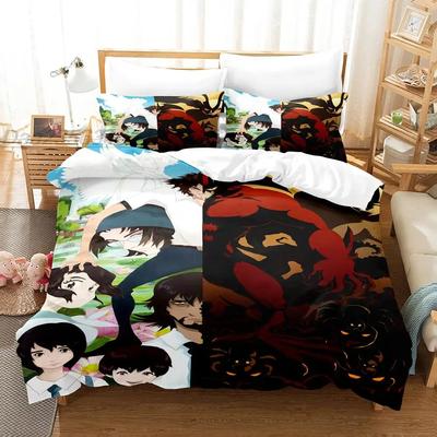 Devilman Crybaby Bedding Set Single Twin Full Queen King Size Bed Set Aldult Kid Bedroom Duvetcover Sets 3D Anime Kawaii Bedding