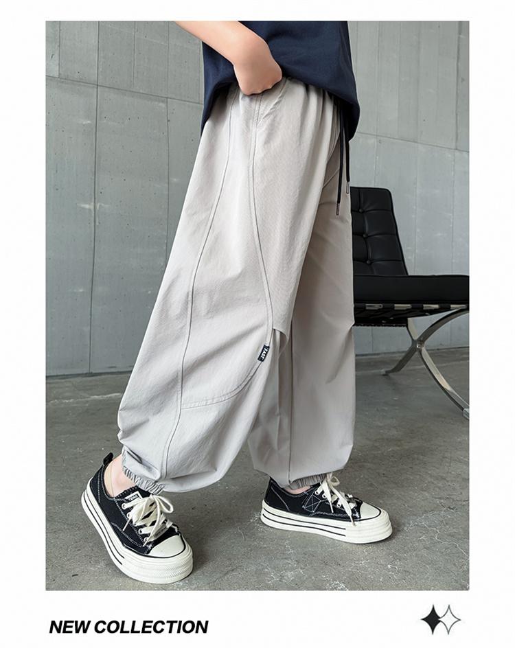 Children's Wear Boys' Summer Thin Pants 2026 New Summer Mid Size Children's Mosquito Proof Curved Knife Pants Summer Quick Drying Pants