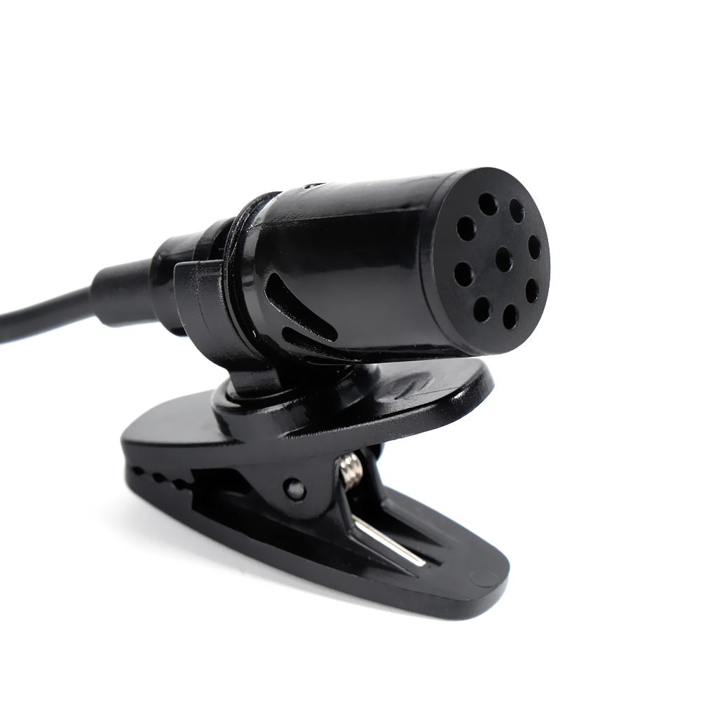 For Phone Laptop Lavalier Condenser Mic 3.5mm Jack Recording Teaching Clip-On Lapel Microphone