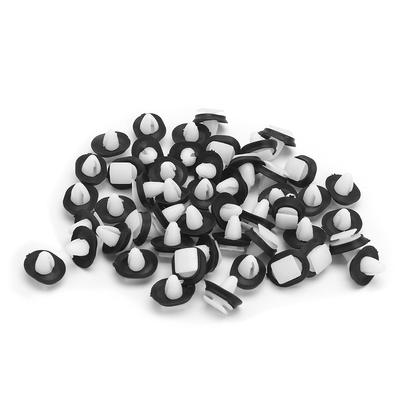 50pcs Auto Fastener Vehicle Automotive Bumper Clips Retainer Rivets Door Panel Liner Universal Fit for Car License Plate