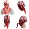 Bw Gy-a019 Long Tongue Monster Latex Bald Tyrant Headgear Halloween Horror Mask