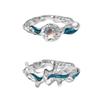 Elegant Dark Aesthetic Adjustable Copper Finger Ring For Women In Trendy Geometric Shape