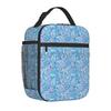 Red Paisley Mandala Lunch Box Portable Insulated Lunch Bag Reusable Cooler Bento Tote Bag for Women Men Work Picnic Hiking