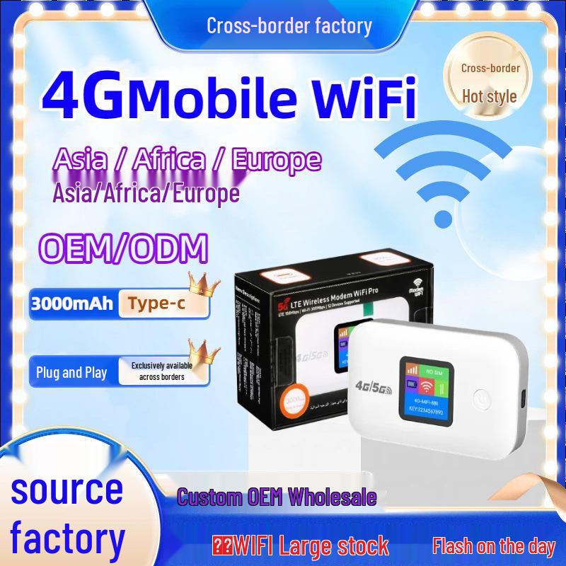 

4G Portable MiFi Router with Type-C and SIM Slot for Wireless Hotspot Europe Version