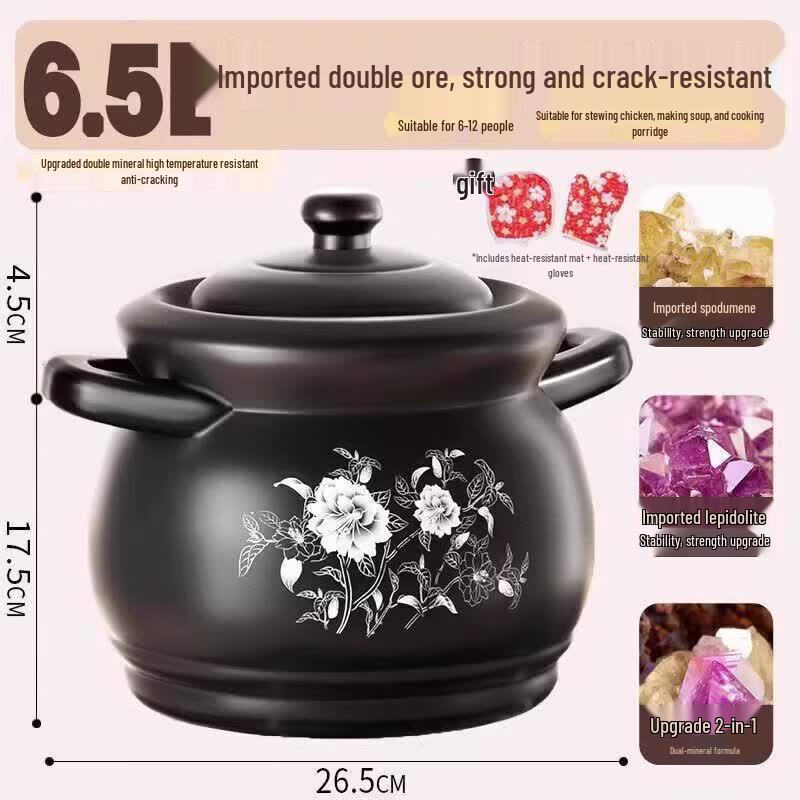 Qiwai Ceramic Clay Stew Soup Pot