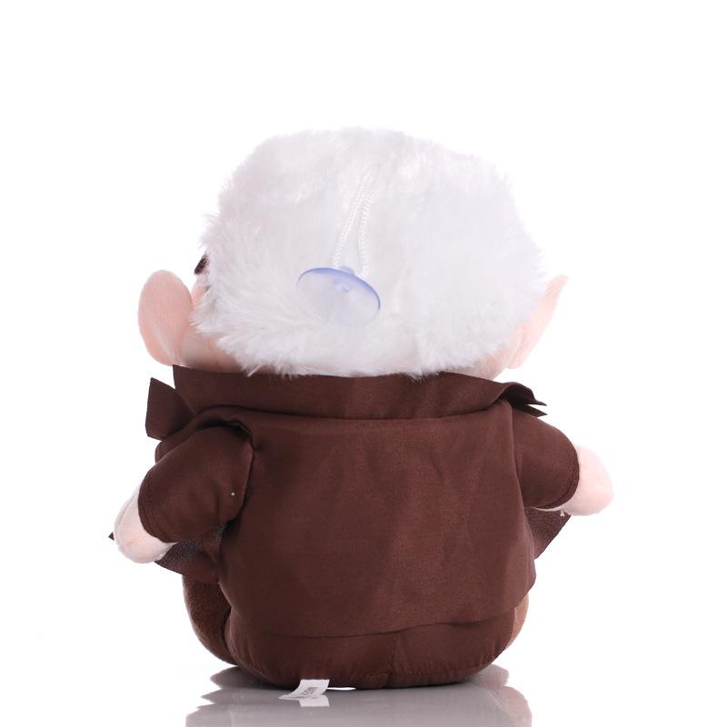 2 Piezas Película UP Carl Peluches Abuelo Abuela Dibujos Animados Muñecos de Peluche Colgante Aliado Carl Peluche Juguete Regalos de Cumpleaños para Niños