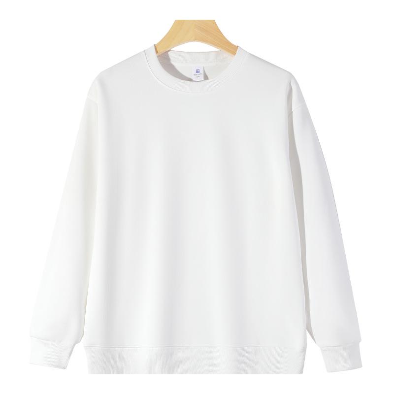 Autumn Winter Fleece Unisex Sweatshirt Thick Solid Drop-shoulder Pullover Oversized Casual Warm Sweater Boyfriend Sweatshirts