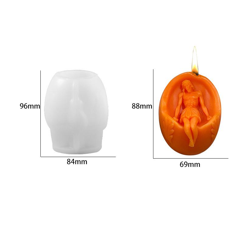 

3D DIY Иисус Свеча Силиконовая Форма Дева Мария Пасхальное Яйцо Смоляная Форма Пасхальные Гипсовые Формы Домашний Декор Пасхальный Подарок