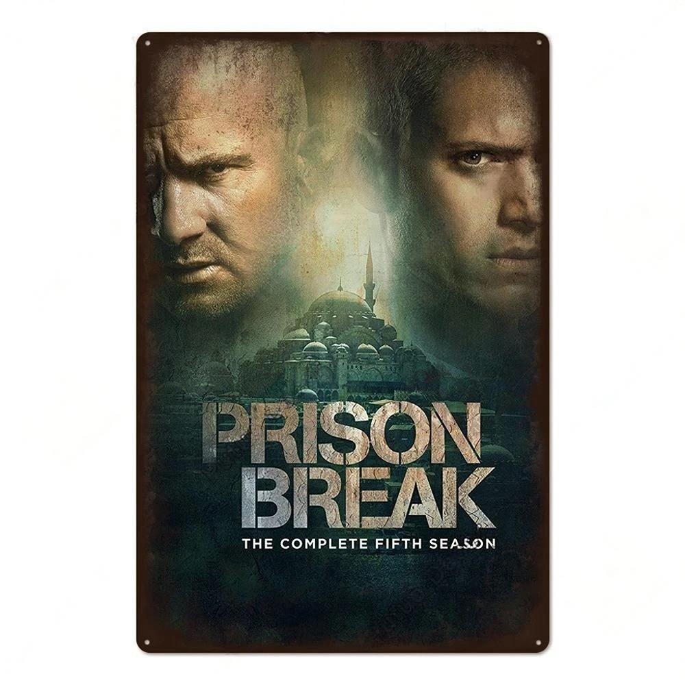 Vintage TV Movie Metal tin Signs decor Metal Plaque Posters Tin Sign Wall Decoration for Cinema Man Cave Bedroom Wall Home Decor