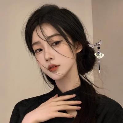 Fan-shaped Tassel Fan-shaped Tassel Hairpin Alloy Updo Hairpin New Hairpin  for Flaggy Dress Hanfu