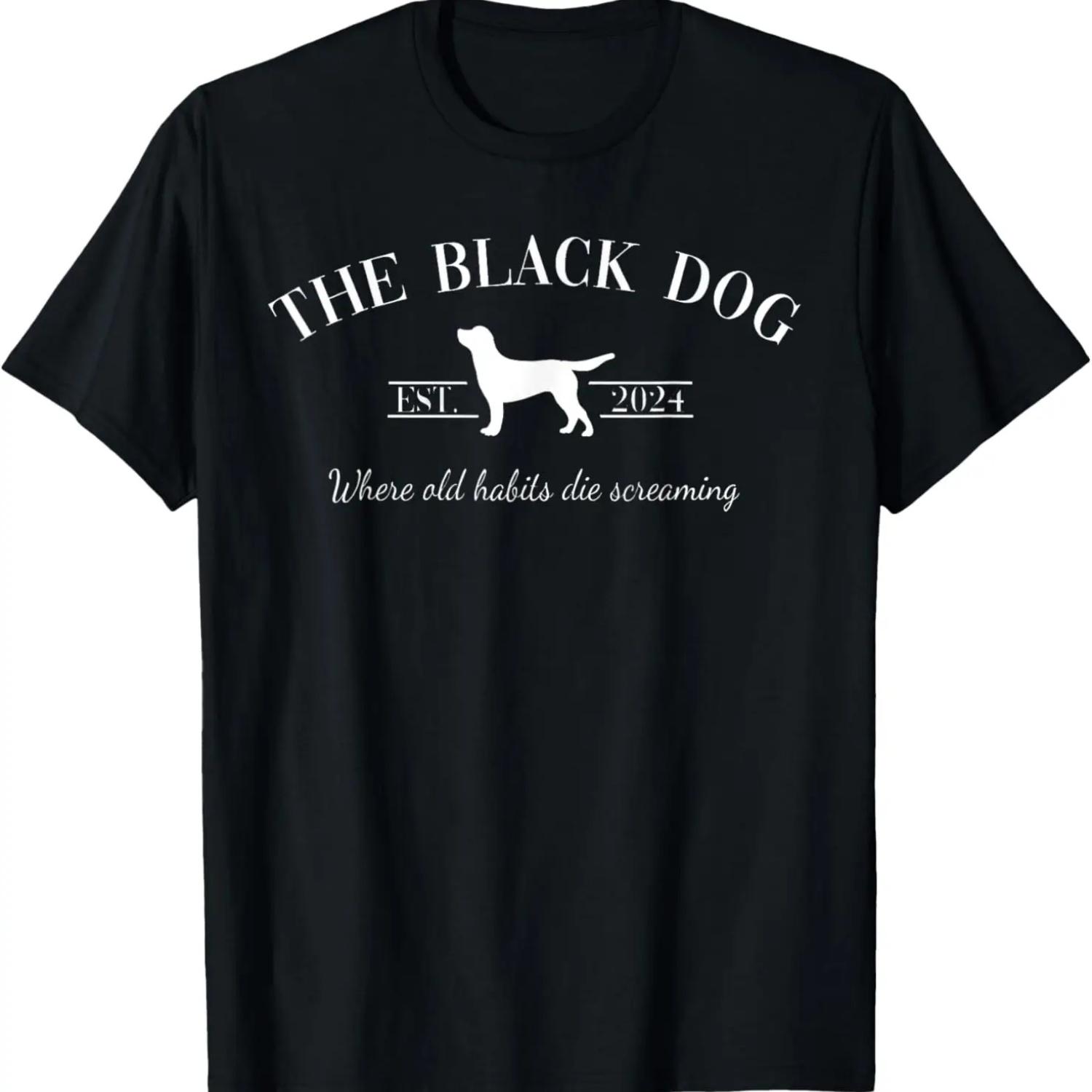 Retro Black Dog Club Old Habits Est S чёрный