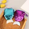 Lovely Sequined Mermaid Tail Coin Purse Cute Small Wallet Money Change Pouch Earphone Storage Bags For Children Gifts