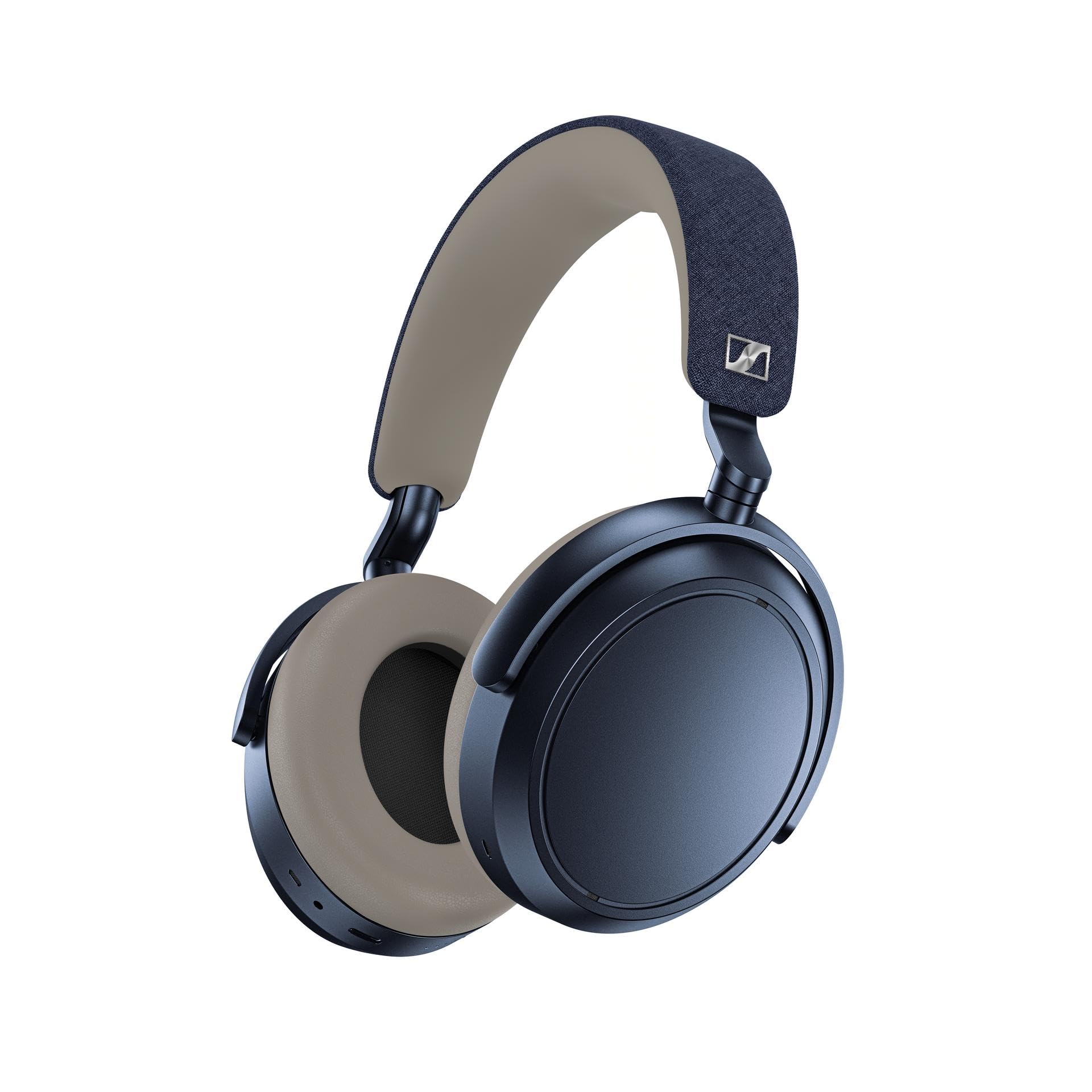 

Sennheiser MOMENTUM 4 Wireless Bluetooth Headphones with Aging Sound Denim Noise Touch Low aptX Adaptive Source, Design, High-Performance Drivers, джинсовий