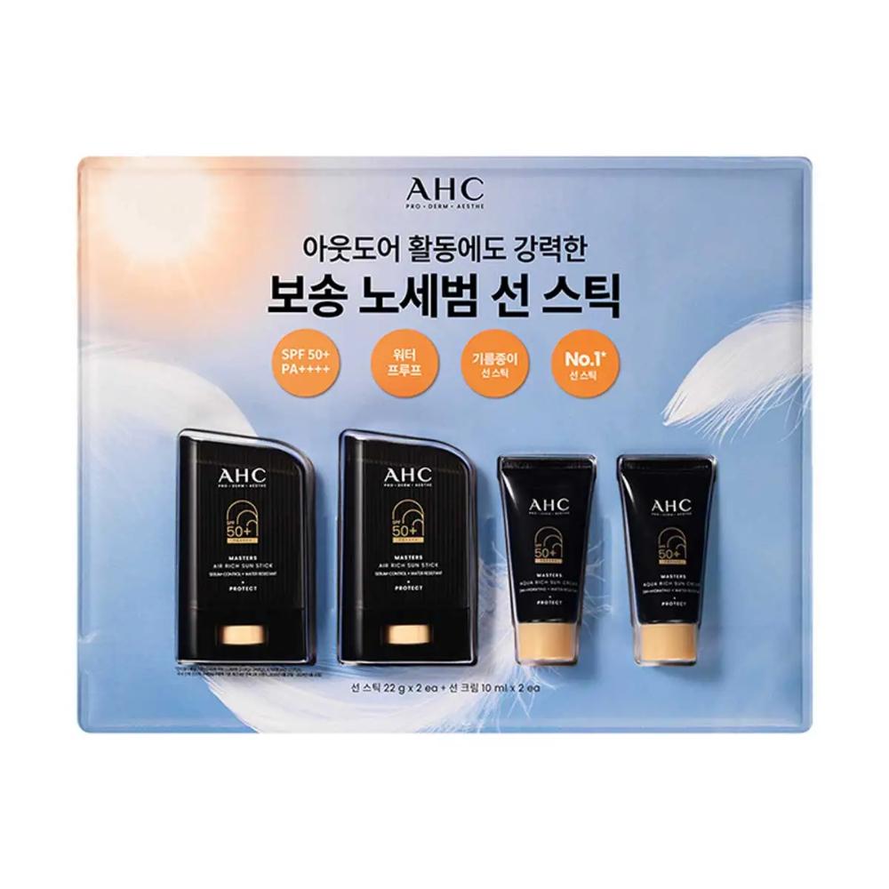 

AHC Masters Sun Stick 22 г × 2 + Солнцезащитный крем 10 г × 2
