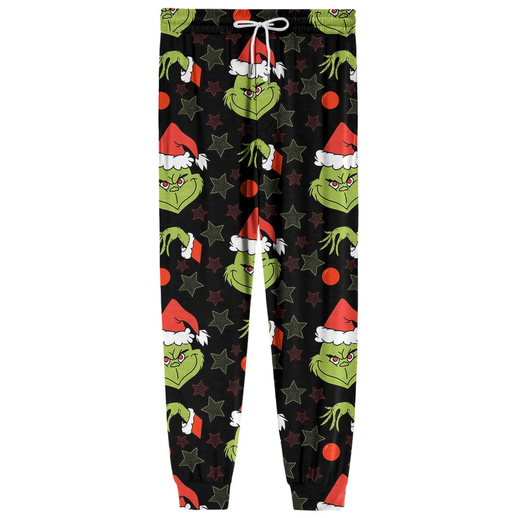 Men's Drawstring Pocket Cuffed Casual Pants Home Sleep Pants