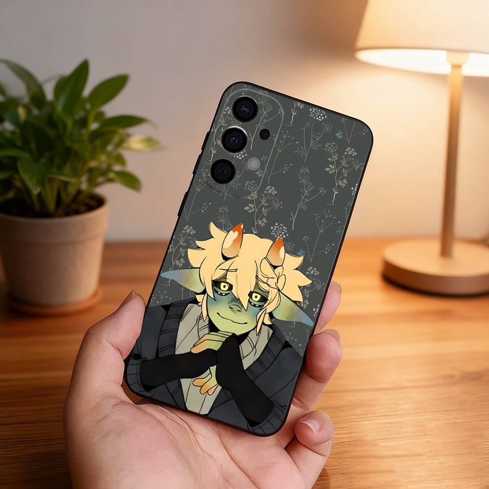 

M-Mushroom Oasis Anime Phone Case For Samsung S26,S25,S24,S21,S22,S23,S30,Ultra,S20,Plus,Fe,Lite,5G Black Cover Samsung S30plus5G