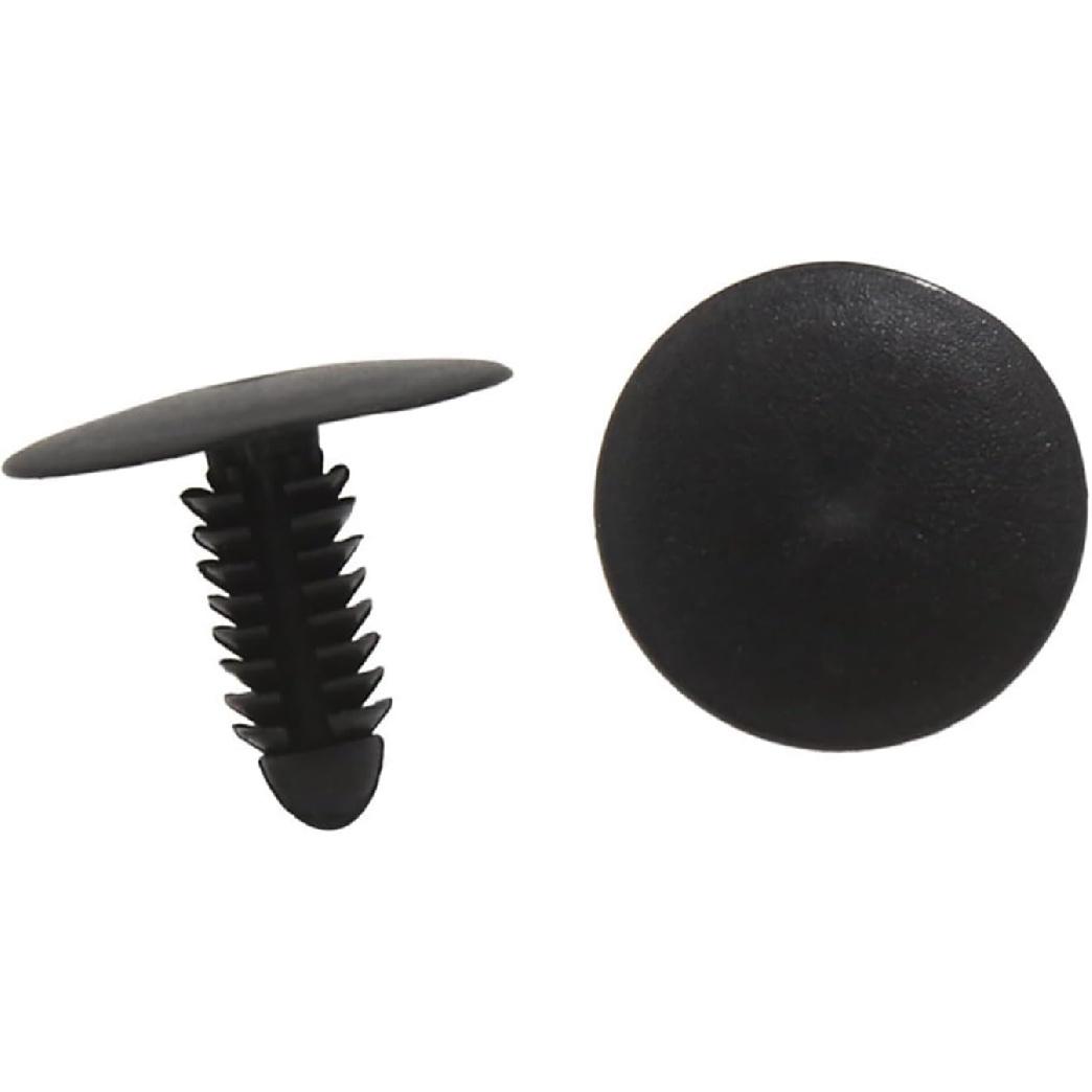 20 Pcs 8mm Hole Dia 25mm Head Plastic Rivets Fastener Push Clips for Car Auto Replacement Parts