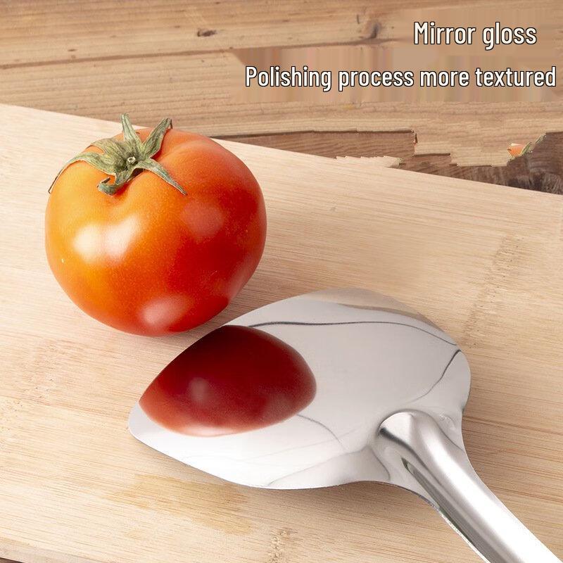 ZISIZ Stainless Steel Kitchen Utensil Set with Wood Grain Handle