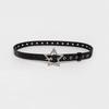 Hip Hop Gothic Leather Belt Punk Waist Band Fashion Pin Buckle Waistband  For Women Man