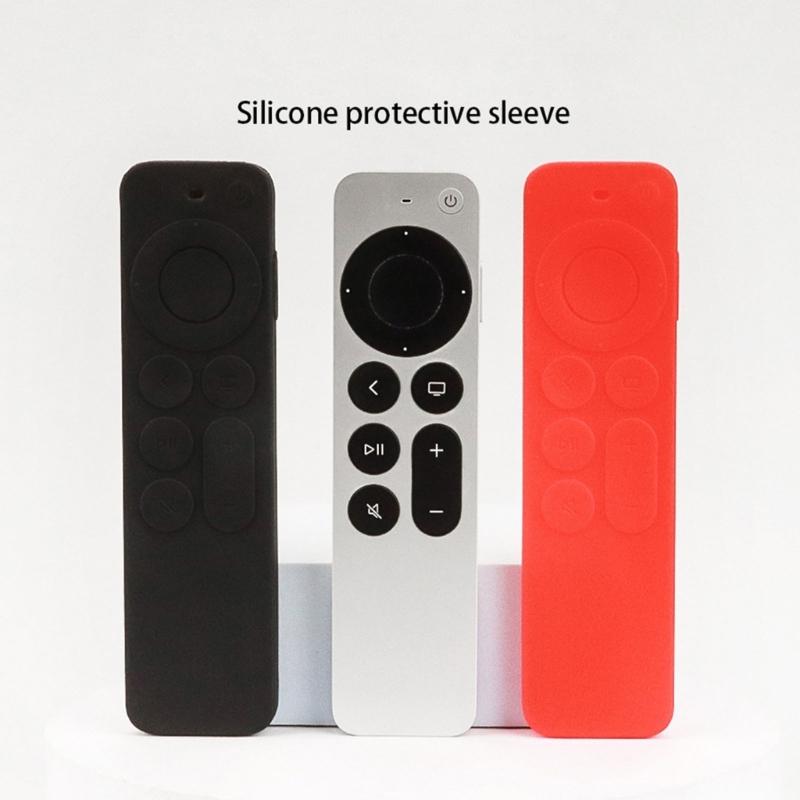 Protective Silicone Cover for Apple TV 4K 6Th 2021 Smart TV Remote Control Shockproof Skin-Friendly Silica-gal Case