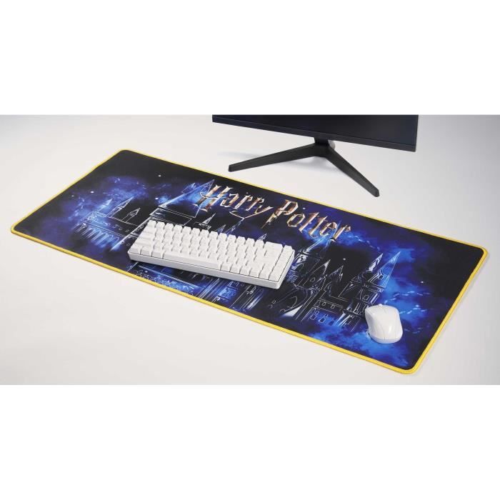 Tapis de souris xxl - subsonic - harry potter - 90 cm x 40 cm - tapis de bureau gaming - licence officielle