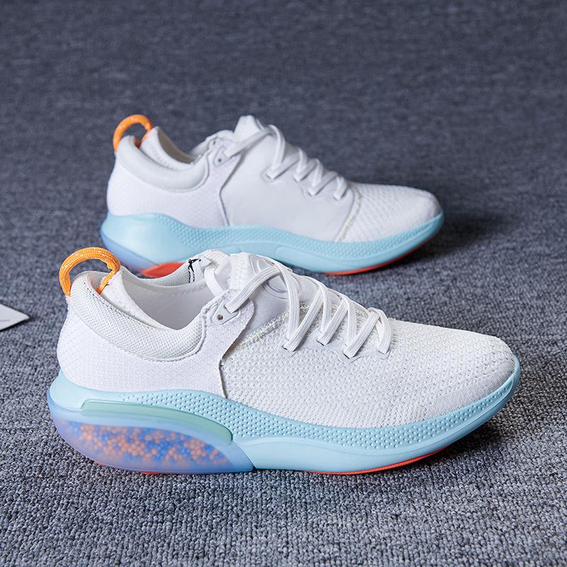 

2025 весна и лето новые сетчатые летающие плетеные повседневные спортивные мужские туфли амортизирующие удобные дышащие парные туфли женские производитель 36