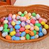 40 Pcs Fake Easter Eggs DIY Foam Colored Eggs Easter Basket Fillers Faux Speckled Eggs for Easter Wreaths Hats Decor