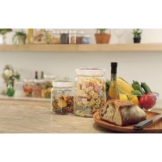 TAKEYA Freshlok Square 300ml Green Storage Container High Airtightness One-Touch Opening