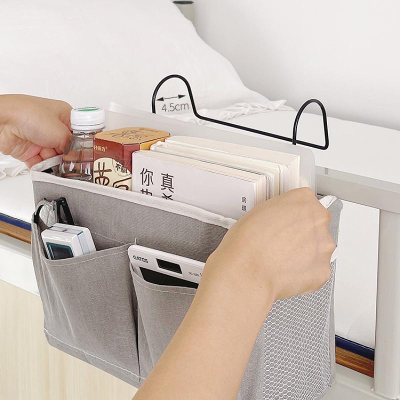 Hanging Basket Dormitory Bedside Storage Rack Large Capacity Bedroom Bed Beside Multipurpose Storage Bags Home Hangings Bag