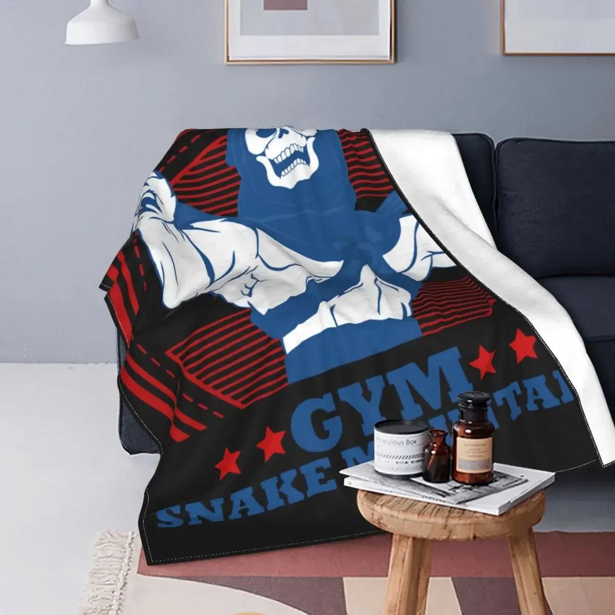 

He Man Skeletor Blankets Comfortable Soft Flannel Winter Masters Of The Universe Throw Blanket for Sofa Travel Bedroom 80x120cm