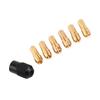 6pcs Brass Material Collet Chuck Sleeves M8x0.75 Cap Drill Chuck Collet Nut Set  Fast Chucking