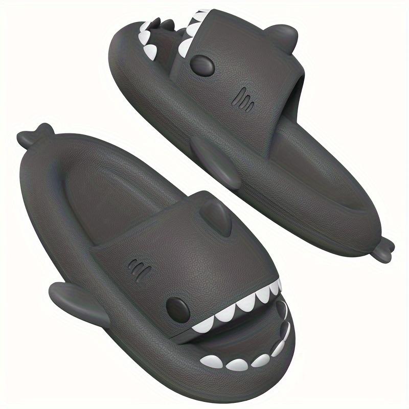 Shark Slippers Summer Indoor And Outdoor Home Bathroom Bathing Thick-soled Wear-resistant Couple Sandals And Slippers