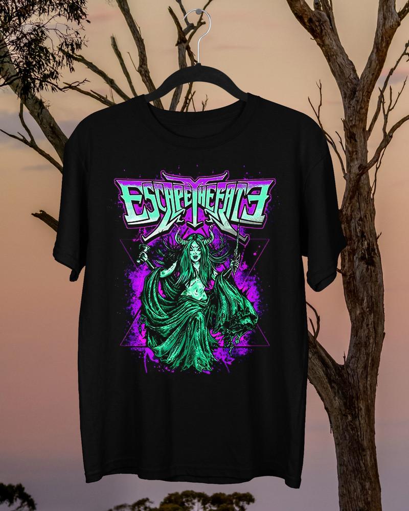 NEW Escape The Fate Band Short Sleeve Cotton Black All Shirt Unisex T-Shirt XXL