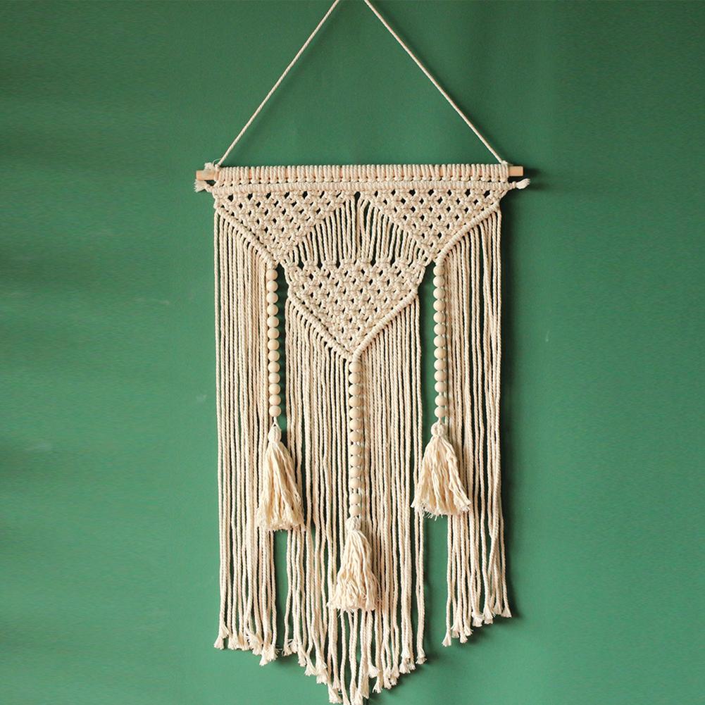 Handmade Wall Tapestry Wall Hanging Aesthetic Tapestry For Living Room Bedroom Balcony Boho Decoration