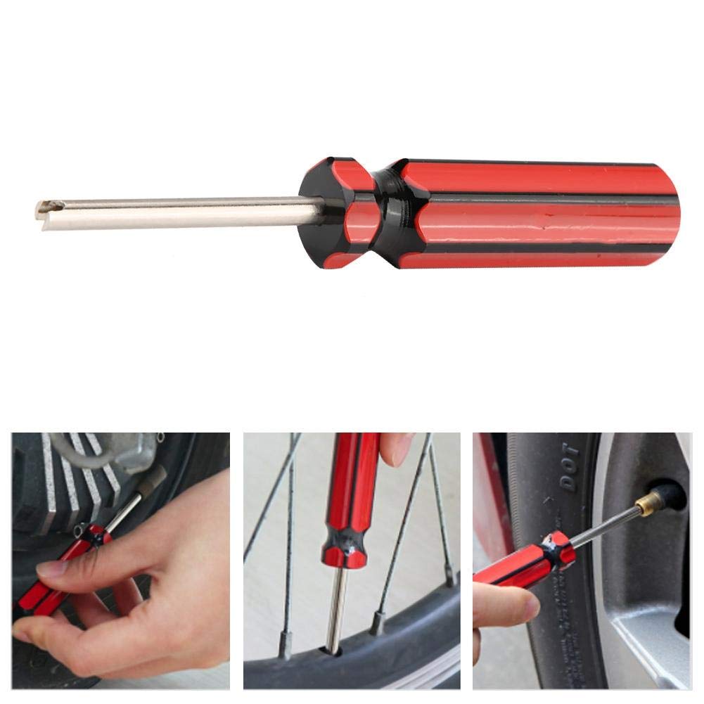 Qiilu Car Valve Driver Tire Valve Wrench Air Valve Wrench