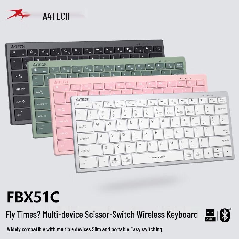 A4Tech FBX51C Multi-Mode Wireless Keyboard