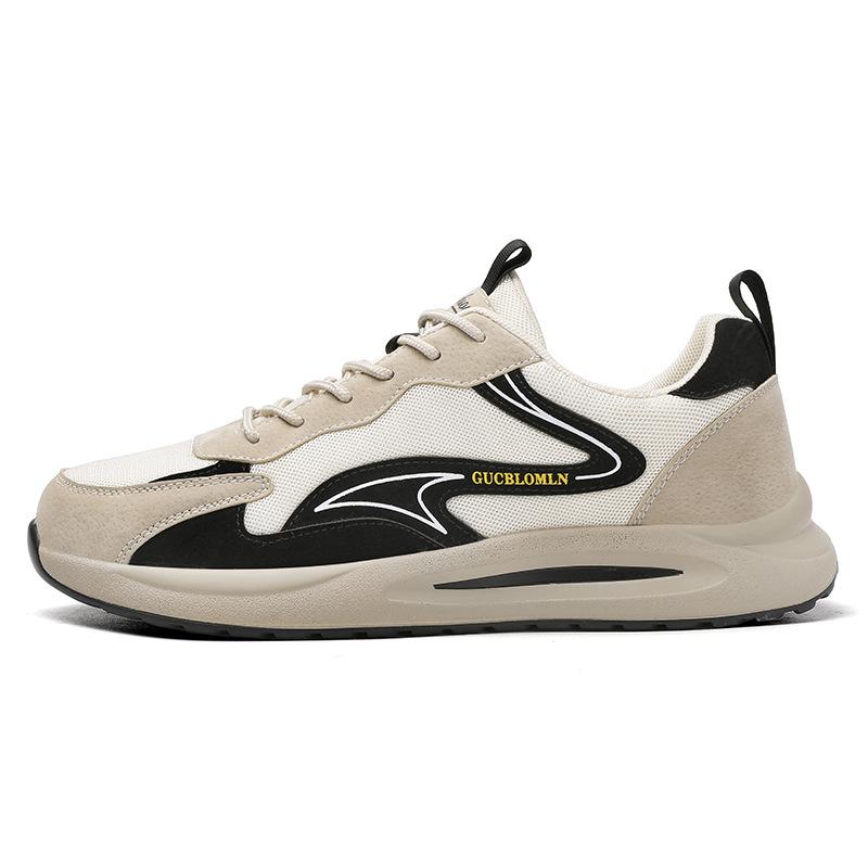 New Men's Shoes Breathable Mesh Lace-up Dad Shoes Men's Running Casual Sports Shoes