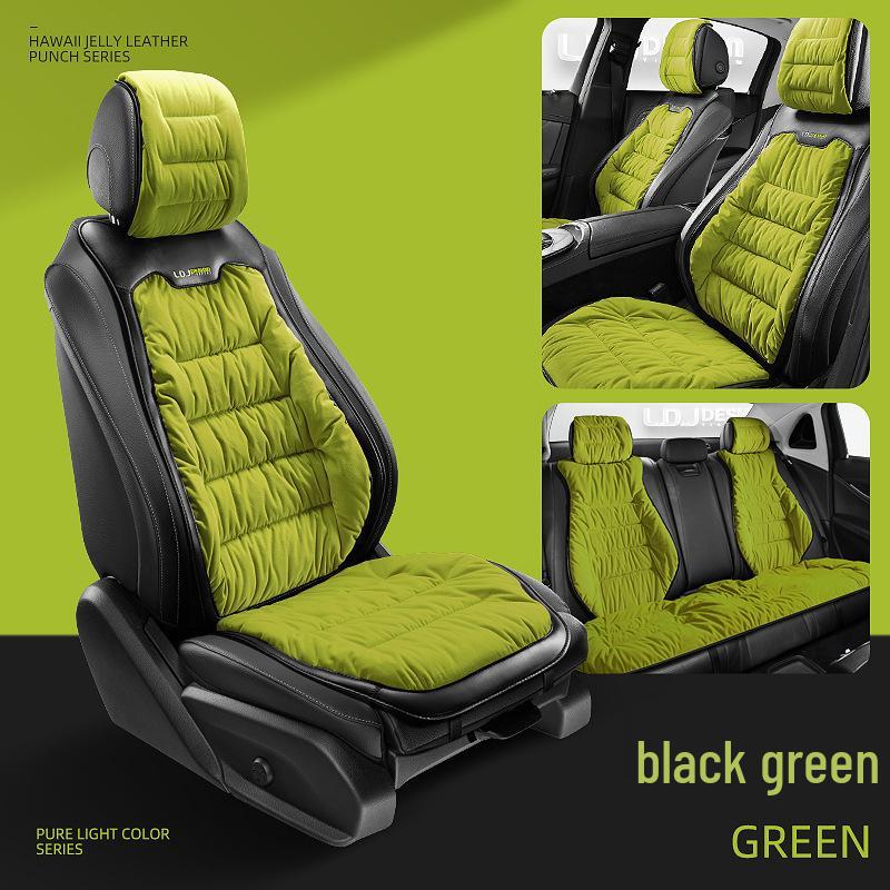 Winter Minimalist Plush Car Seat Cushion - Thickened for Warmth