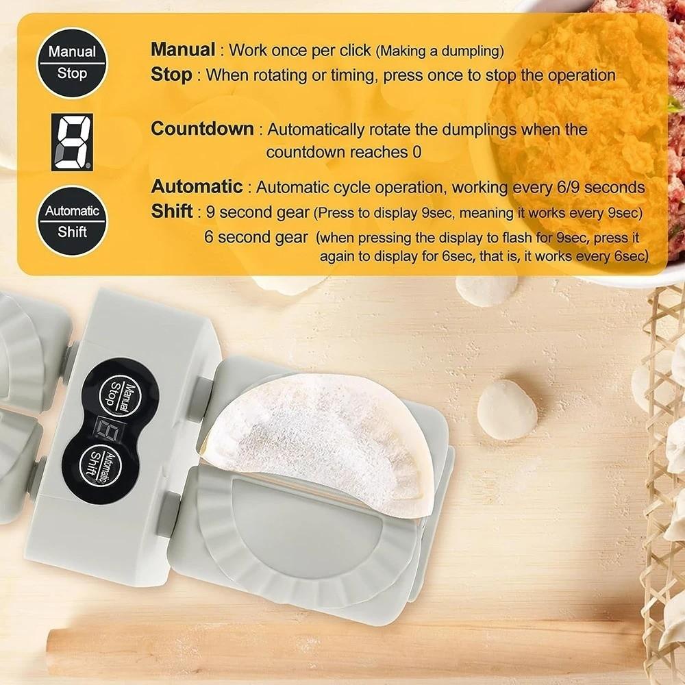 Elektrische Teigtaschenformmaschine DIY Doppelkopf-Teigtaschenform Küchen-Anfänger