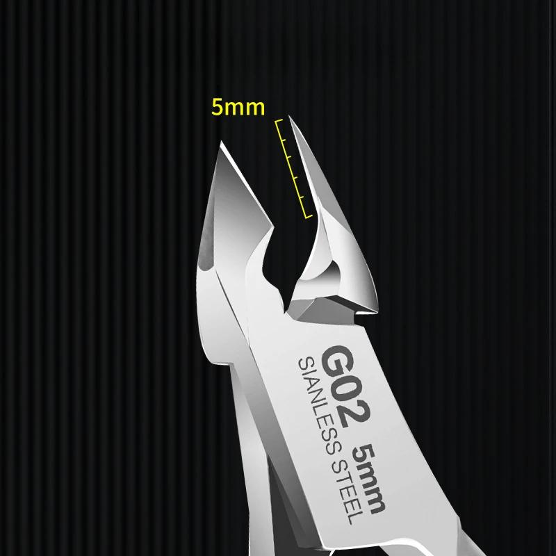 2/4PCS Stainless Steel Cuticle Trimmer Professional Nail Nipper Cuticle Remover for Fingernails  Toenails Dead Skin Nail Cutter
