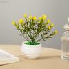 Mini Artificial Bonsai Plants Small Simulated Tree Pot Grass Fake Flowers Home Garden Office Table Room Decorative Ornaments