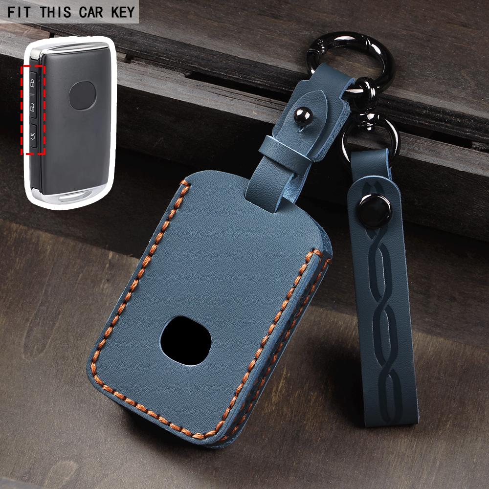 Leather Key Case Shell Fob for Mazda 3 Alexa CX4 CX5 CX-5 CX8 CX-30 CX30 2019 2020 Protector Accessories