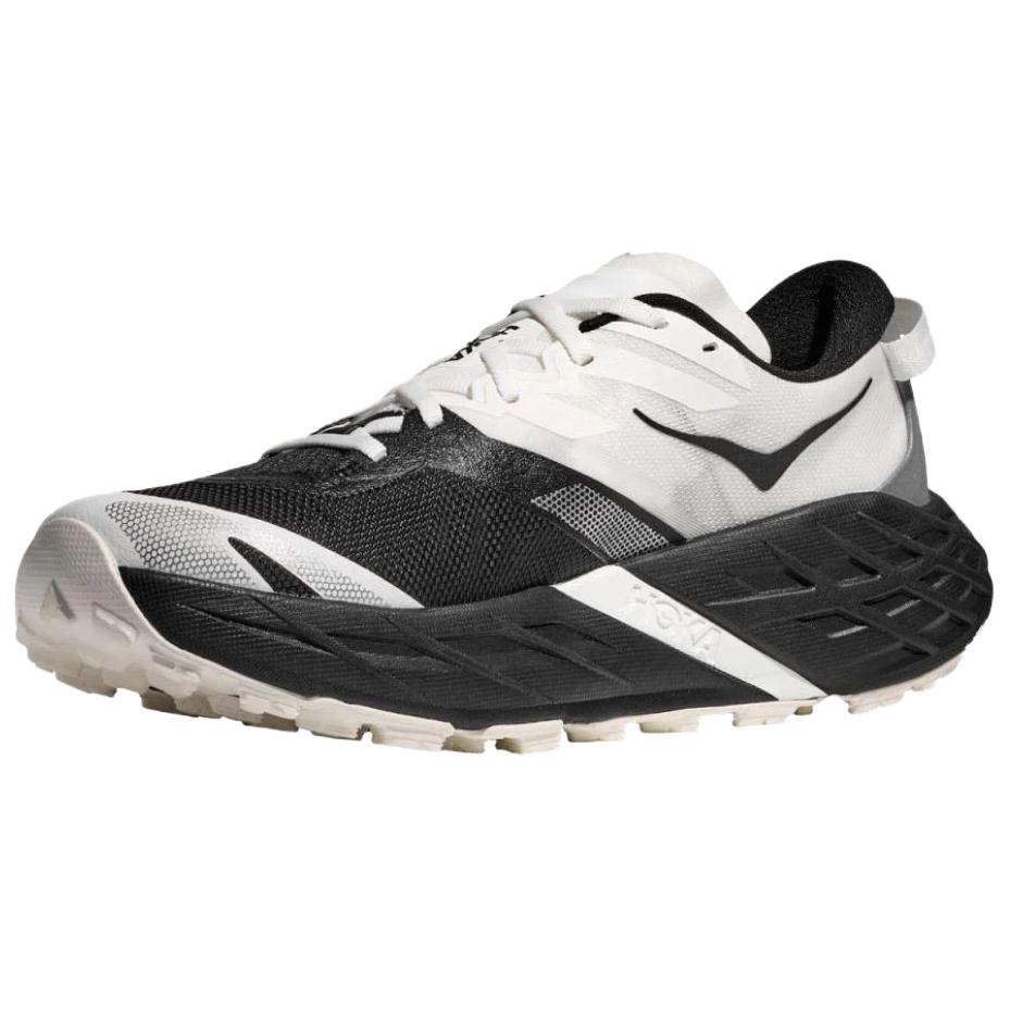 HOKA One One SPEEDGOAT 7 Trail Running Shoes Women's Black White 1171931-BWHT