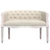 Bench 98 x 56 x 69 cm Linen Look