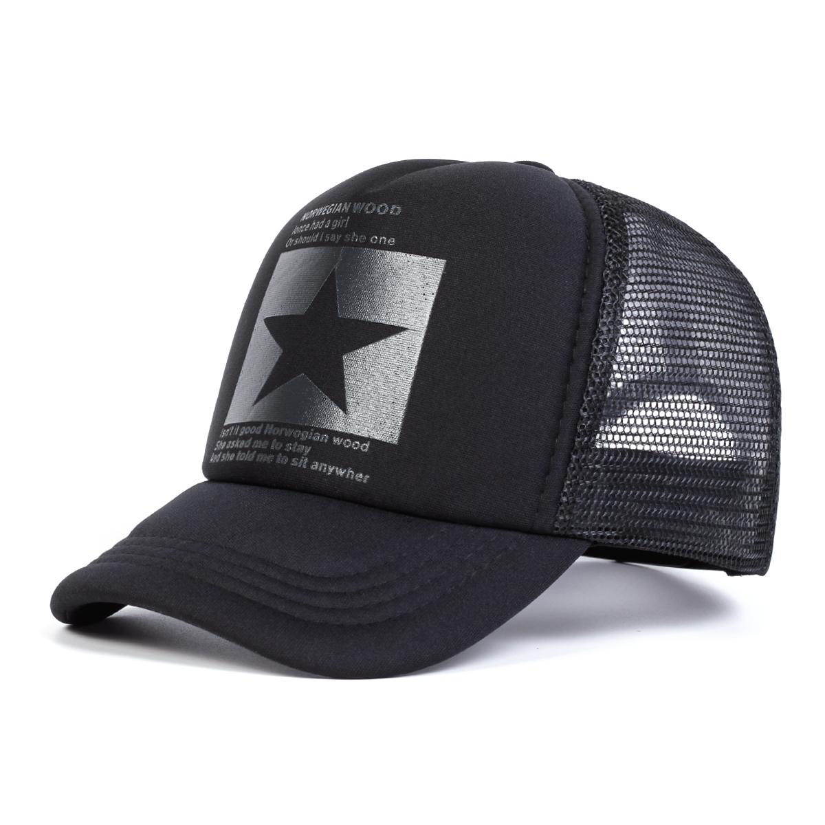 

Детские бейсболки с принтом пятиконечной звезды, регулируемые повседневные кепки для отдыха на природе, для мальчиков и девочек, солнцезащитные кепки для путешествий чёрный