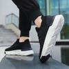 New Men's Shoes Fly-woven Platform Sneakers Comfortable and Trendy Socks Casual Shoes One-pedal Men's Casual Shoes