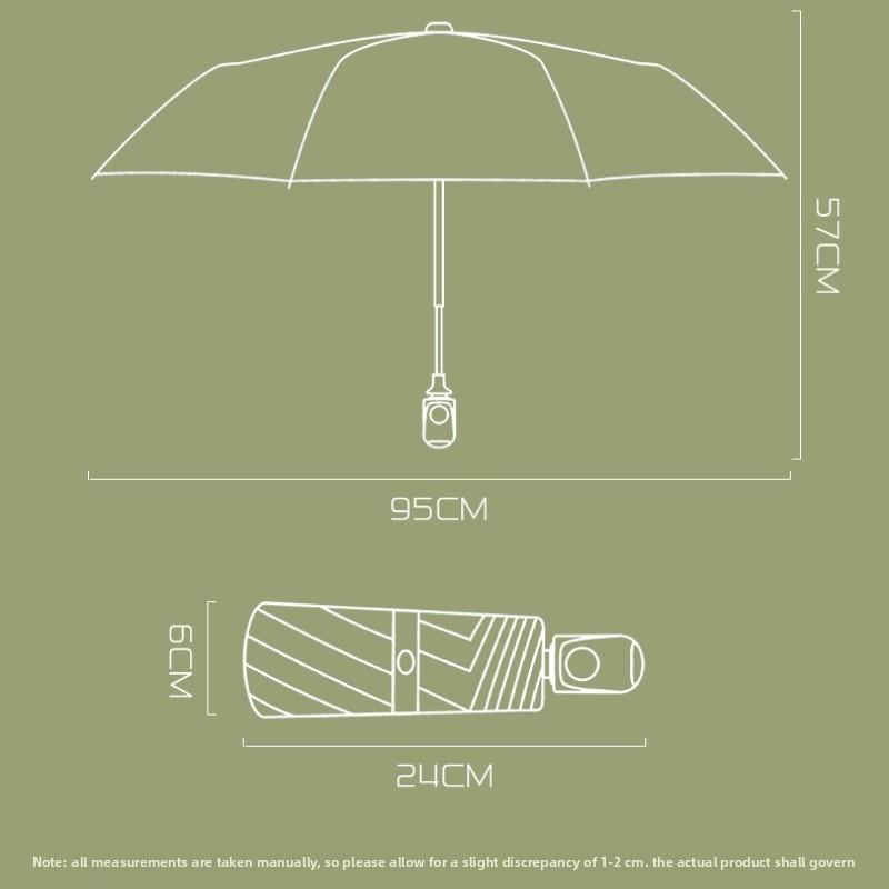 Automatic Compact Umbrella Auto Open Close Windproof for Travel Outdoor Rain and Sun Protection UPF 50 Plus Portable Parasol