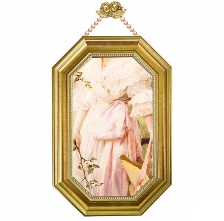 Europe Retro Art Palace Relief Photo Frame Resin Wall Hanging Painting Home Homestay Wall Mural Decoration Hotel Club Wall Craft